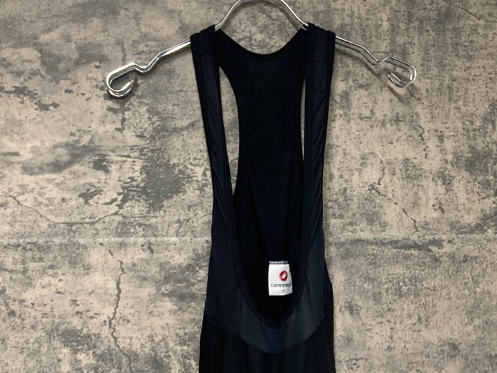 JV731 カステリ CASTELLI ビブタイツ 裏起毛 黒 M
