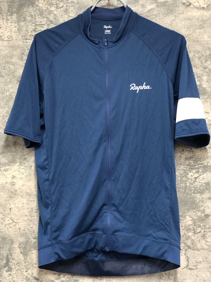 KE037 ラファ Rapha CORE JERSEY 半袖 サイクルジャージ ネイビー L