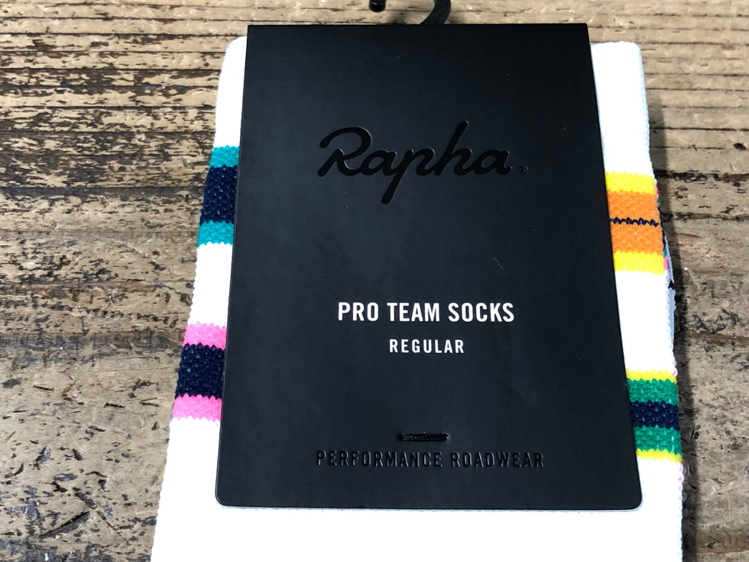 KD256 ラファ Rapha ANNUAL PRO TEAM SOCKS REGULAR サイクルソックス 白 L