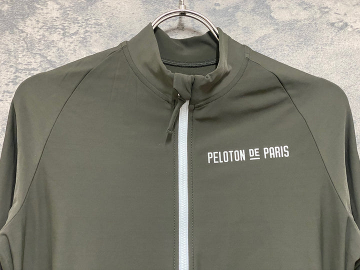 JN477 プロトンドパリ PELOTON DE PARIS 長袖 サイクルジャージ カーキ M