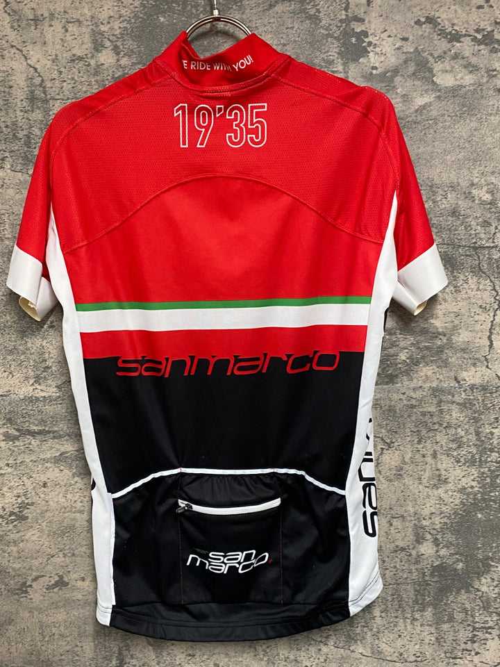 JJ506 サンマルコ sanmarco wear 半袖 サイクルジャージ 赤 S
