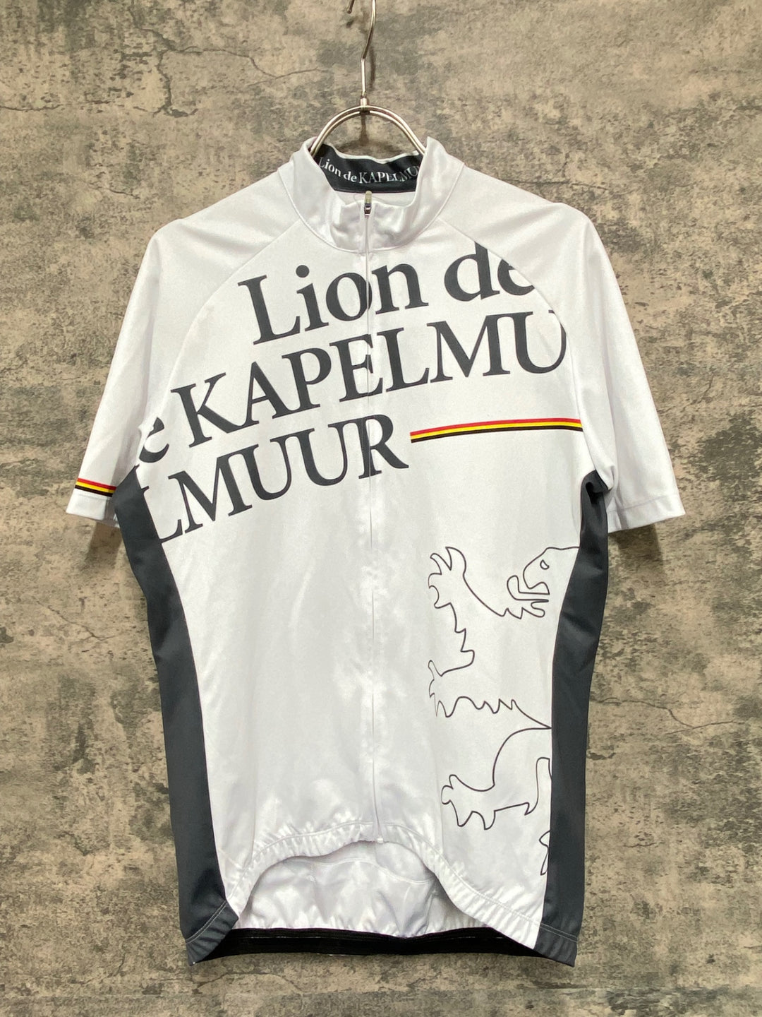 JZ624 リオンドカペルミュール Lion de KAPELMUUR 半袖 サイクルジャージ 白 XL