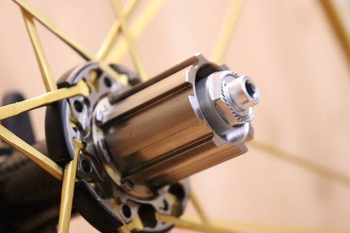 カンパニョーロ CAMPAGNOLO シャマル ウルトラ SHAMAL ULTRA GOLD アルミ クリンチャー ホイールセット カンパ11/12S ナローリム 15C 【芦屋店】