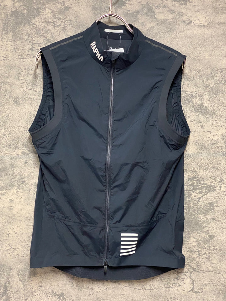 KH658 ラファ Rapha PRO TEAM LIGHTWEIGHT GILET サイクルベスト ジレ 紺 M ※タグカット