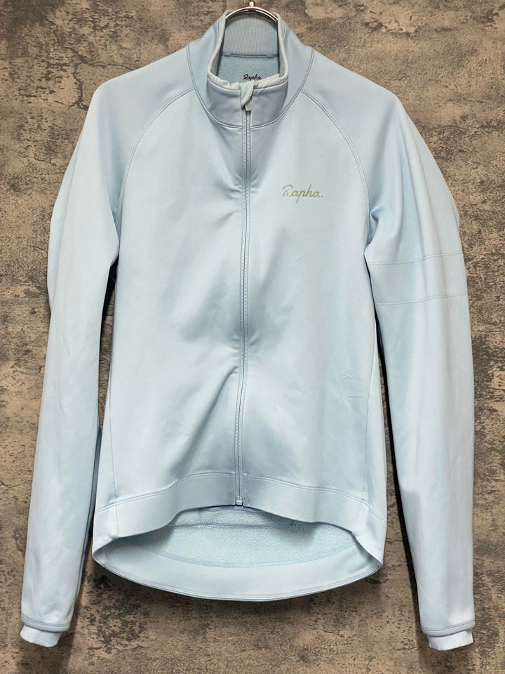 KM414 ラファ Rapha CORE WINTER JACKET 長袖 サイクルジャケット 水色 S 裏起毛