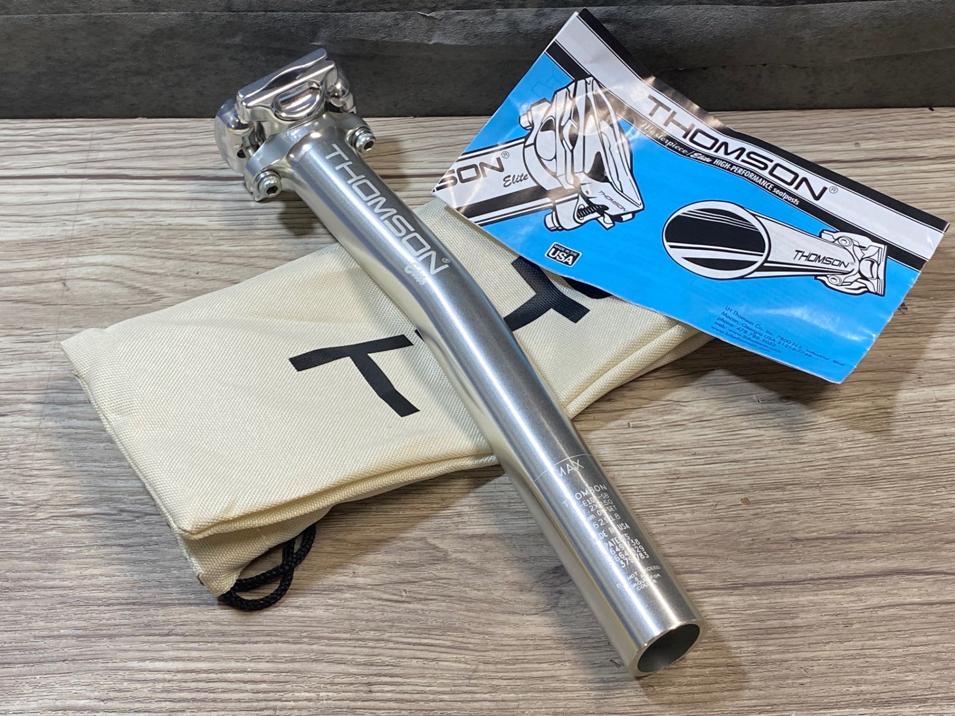 KO004 トムソン THOMSON ELITE アルミ シートポスト Φ27.2 OF16mm