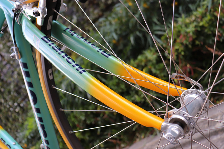 ビアンキ BIANCHI メガプロ MEGA PRO XL ジロ・デ・イタリア レプリカ 1998年頃 カンパニョーロ シルバーアテナ 11S アルミ ロードバイク 【さいたま浦和店】