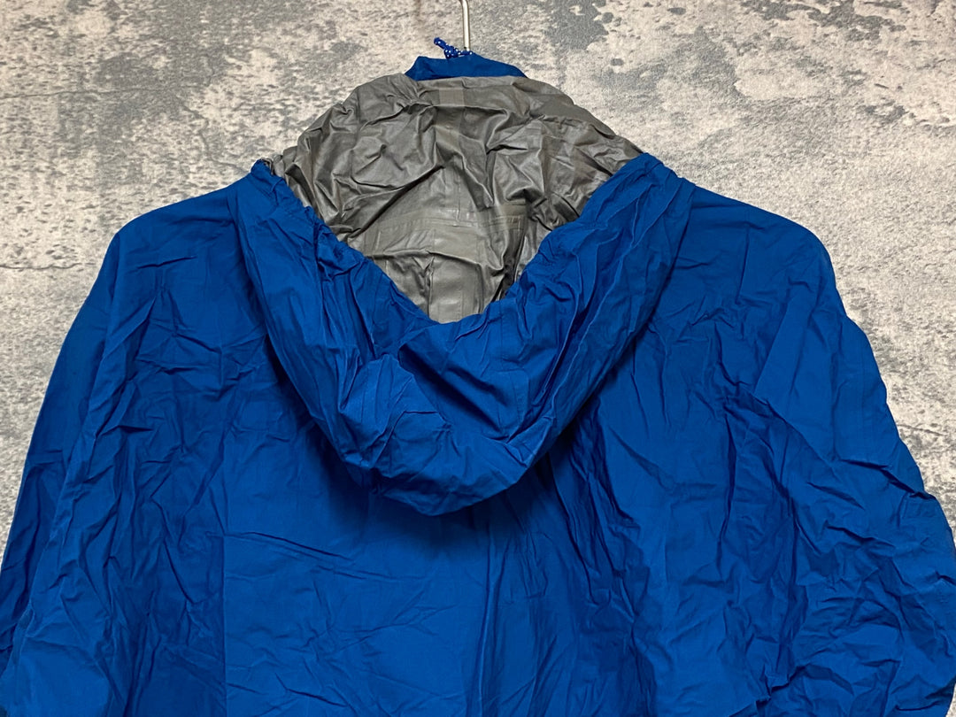 JW047 モンベル mont bell 長袖 サイクルレインジャケット 紺 L
