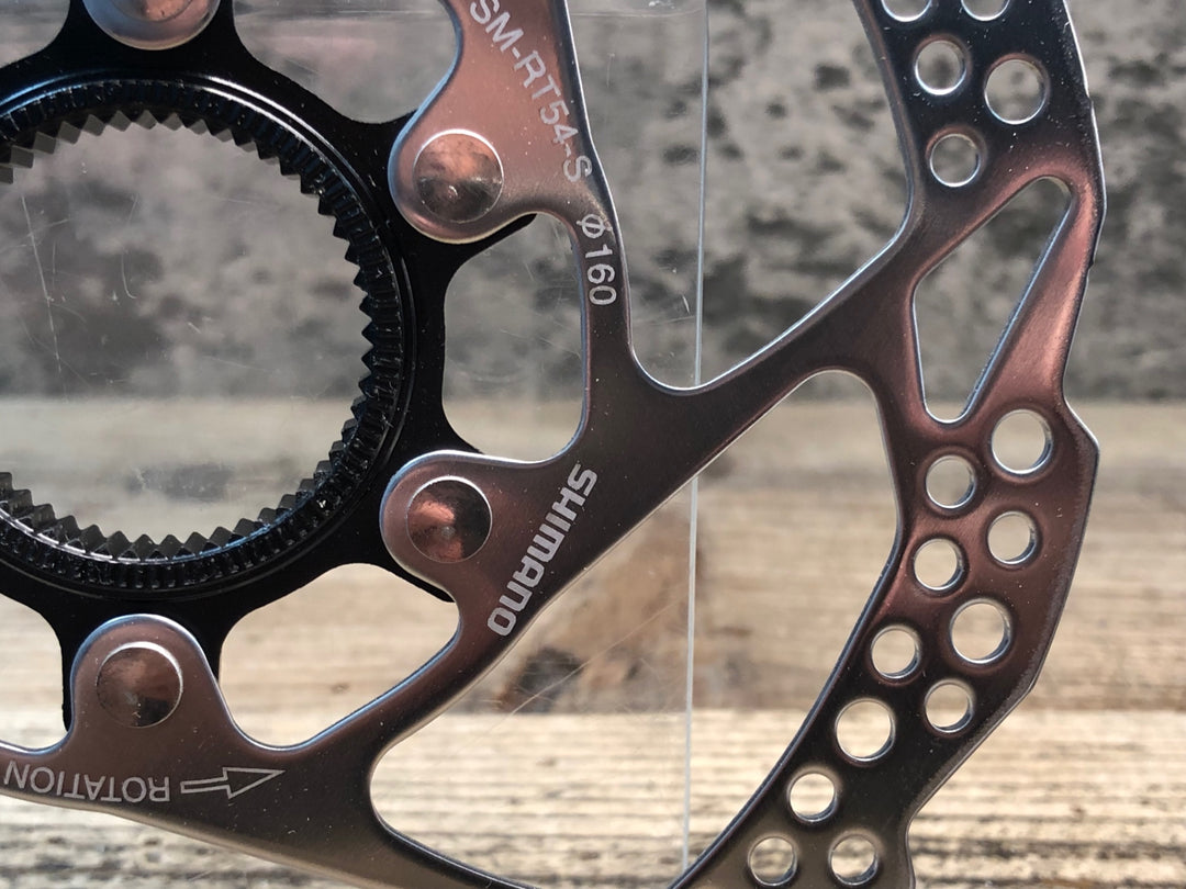 JN760 シマノ SHIMANO SM-RT54-S ディスクブレーキローター 前後セット Φ160/160