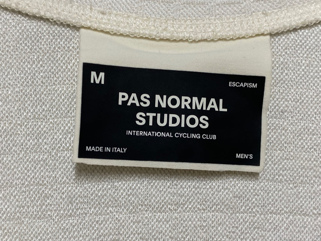 JP760 パスノーマルスタジオ PAS NORMAL STUDIOS ESCAPISM Wool Long Sleeve Jersey 長袖サイクルジャージ 白 M