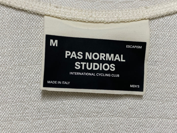 JP760 パスノーマルスタジオ PAS NORMAL STUDIOS ESCAPISM Wool Long Sleeve Jersey 長袖サイクルジャージ 白 M