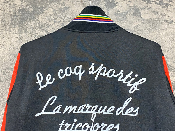 KH251 ルコックスポルティフ le coq sportif 長袖サイクルジャケット 赤黒 L