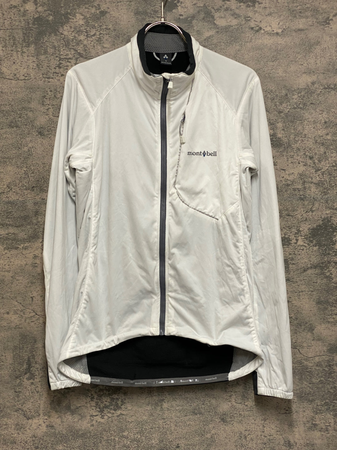 JO168 モンベル mont-bell 長袖 サイクルジャケット 白 レディース S 裏起毛