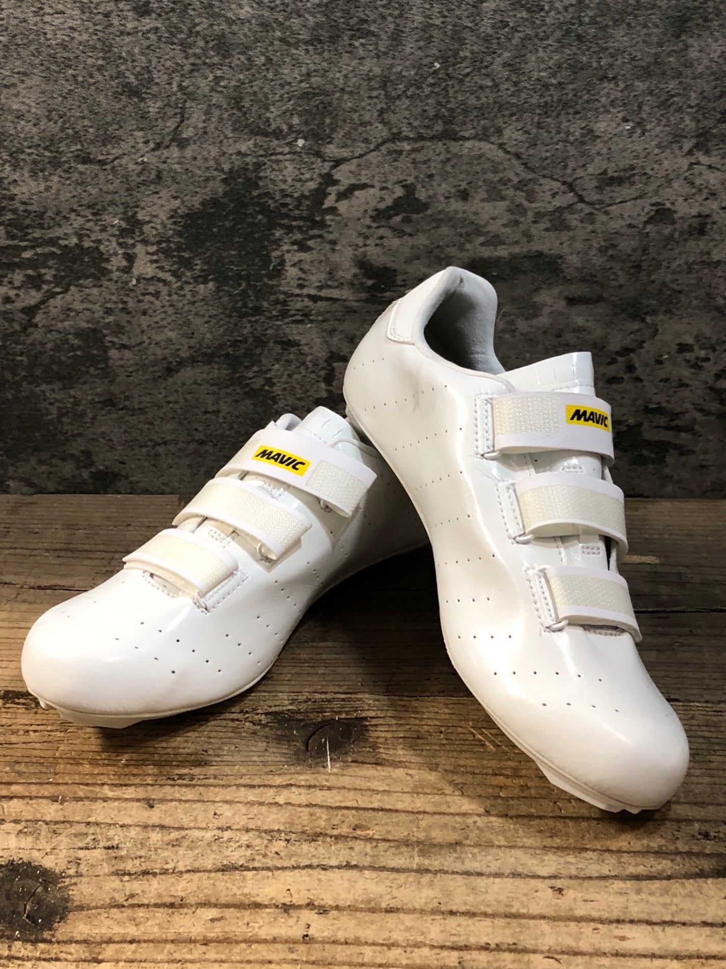 JT231 マヴィック MAVIC COSMIC ベルクロ ビンディングシューズ 3穴 白