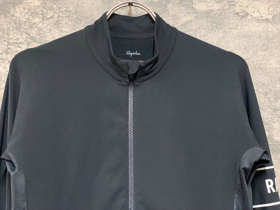 JO802 ラファ Rapha PRO TEAM LONG SLEEVE THERMAL JERSEY 長袖 サイクルジャージ 黒 S 裏起毛