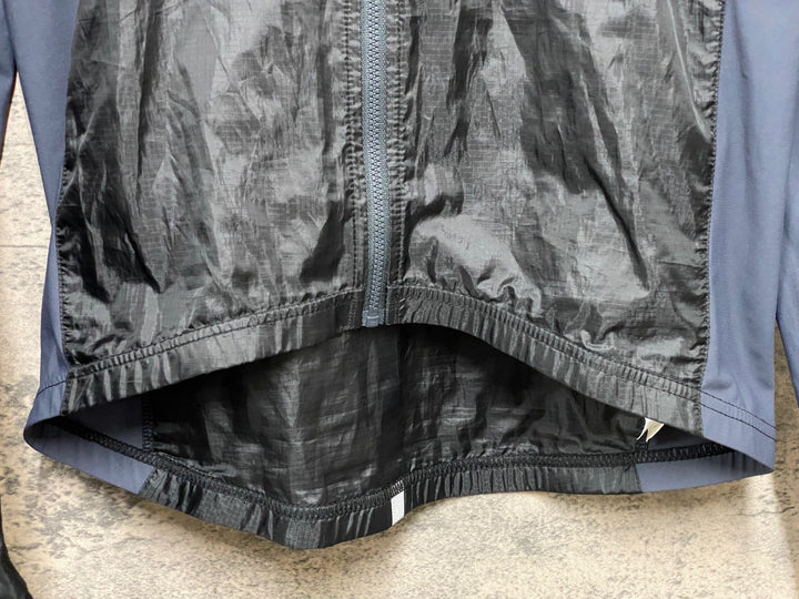KD014 カステリ CASTELLI 長袖 ウインドブレイカー 黒 グレー L