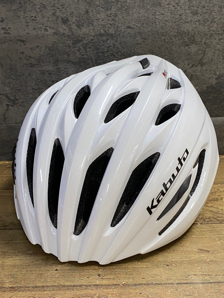 JW309 カブト Kabuto レクト RECT サイクルヘルメット M/L 白 R06/08製造