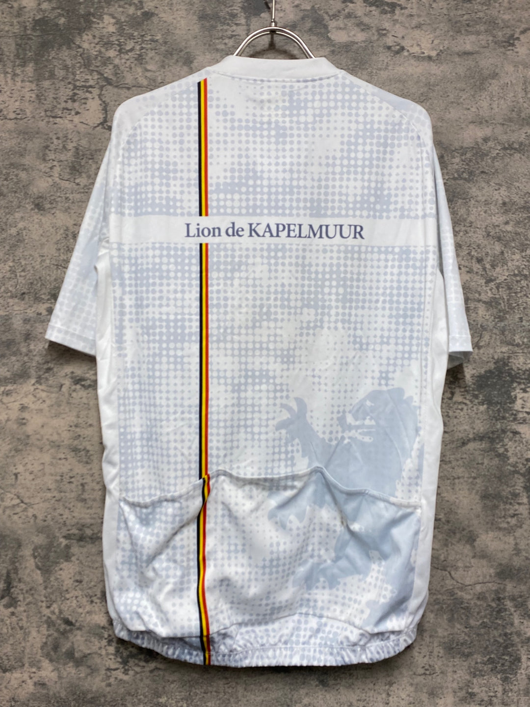 JV503 リオンドカペルミュール Lion de KAPELMUUR 半袖 サイクルジャージ 白 XL