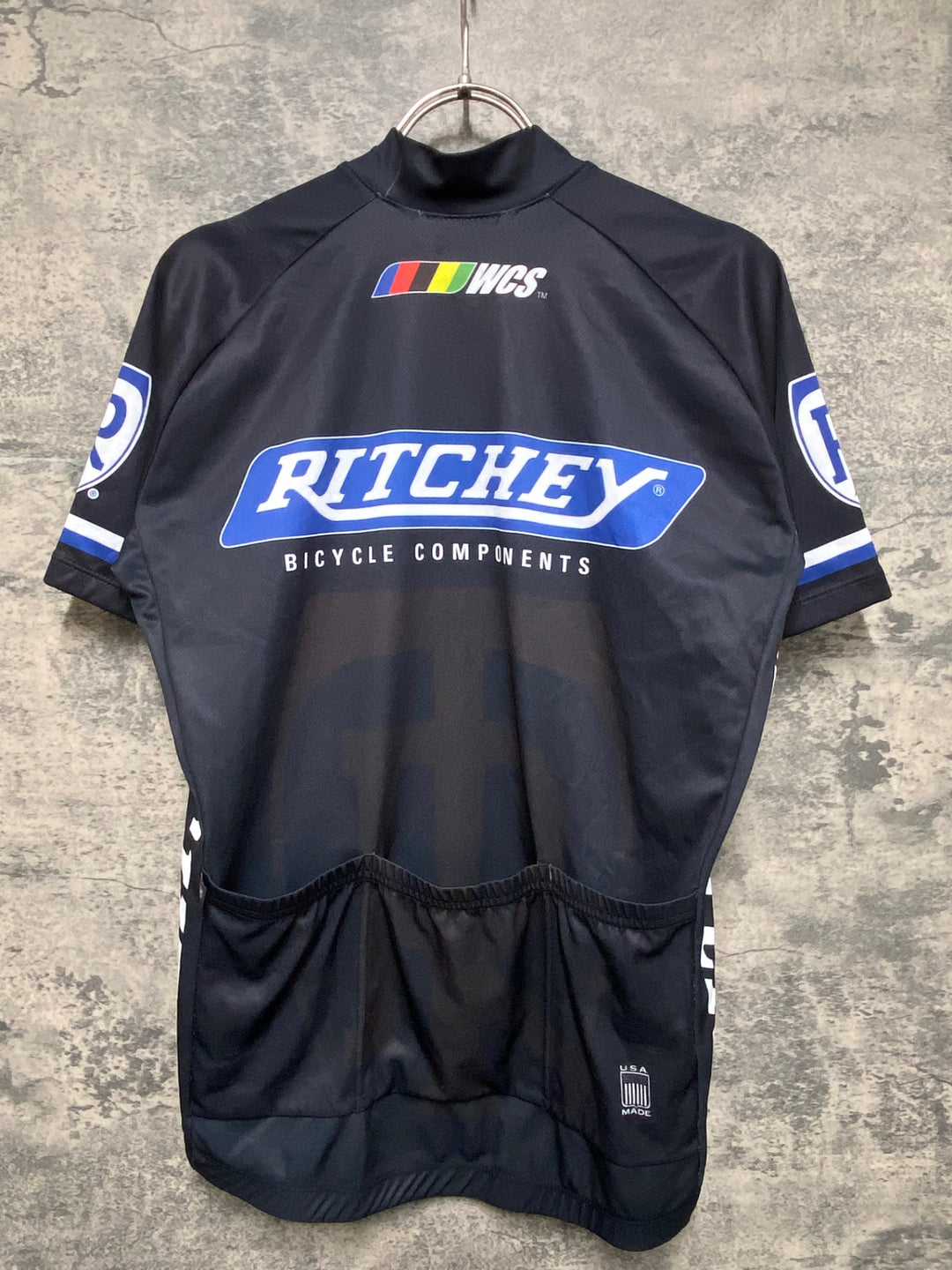 KF193 PACE 半袖 サイクルジャージ 黒 M RITCHEY ※擦れ大