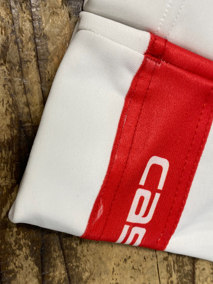 JT067 カステリ CASTELLI アームウォーマー 白 S 裏起毛