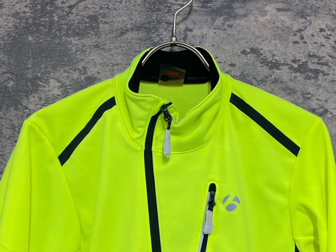 KG925 ボントレガー BONTRAGER Velocis S1 Softshell Jacket Vestes 長袖 サイクルジャケット ネオンイエロー S 裏起毛