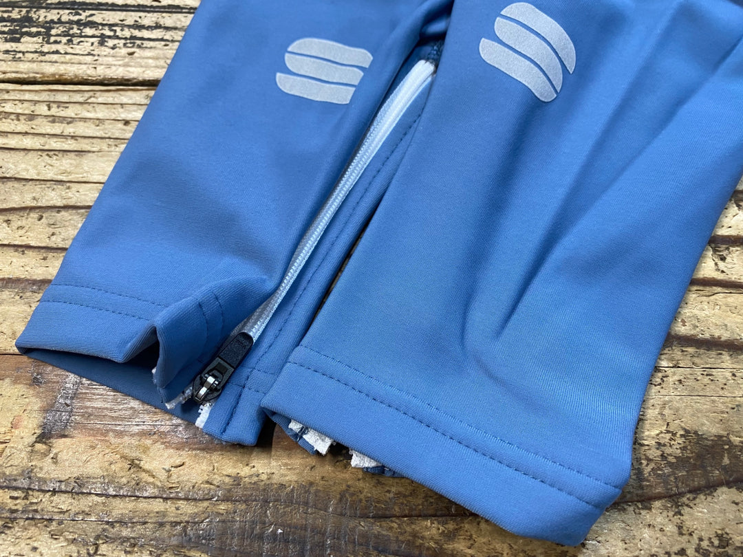 KJ846 スポーツフル sportful leg warmers レッグウォーマー 青 L 裏起毛