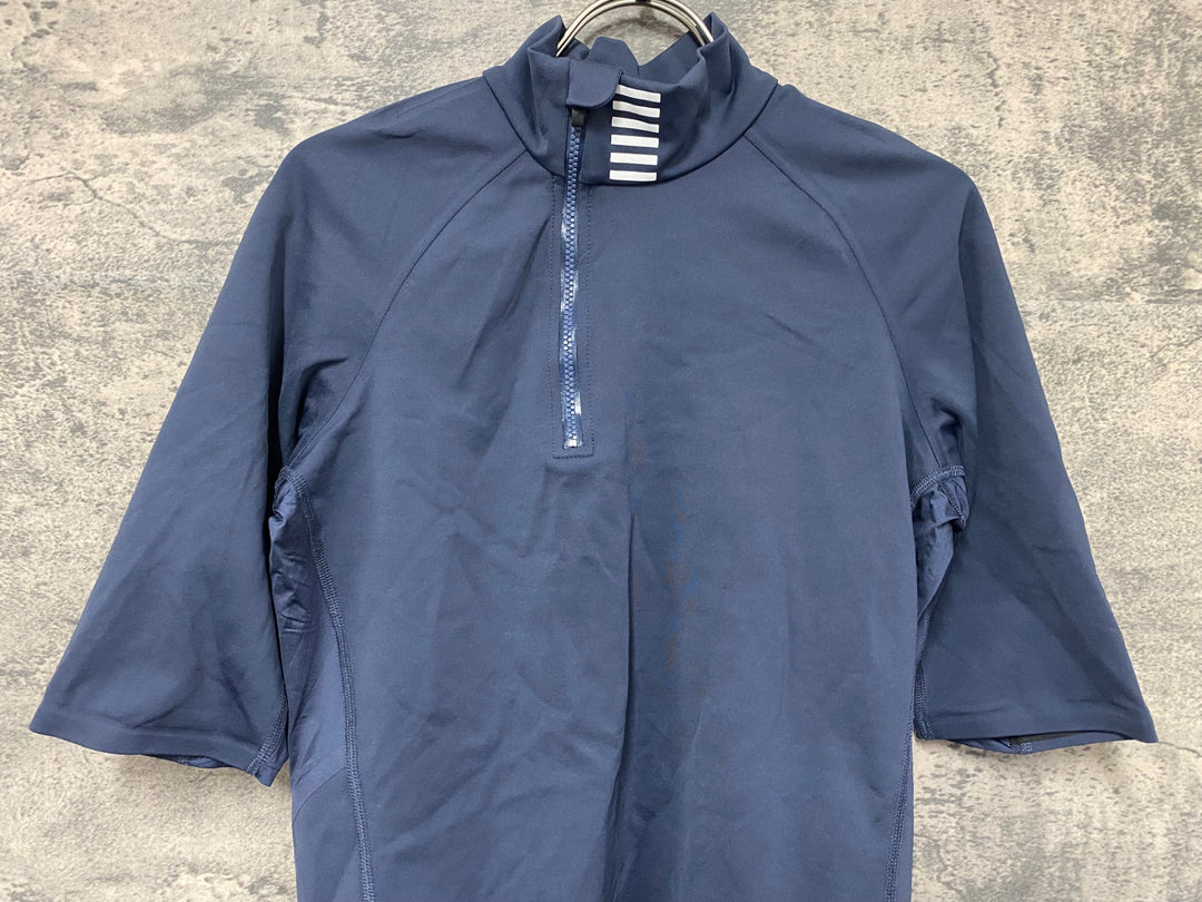 JE918 ラファ RAPHA PROTEAM 防風 半袖 サイクルジャージ M ハーフジップ