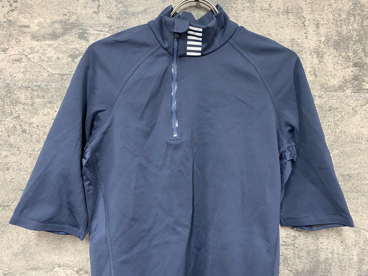 JE918 ラファ RAPHA PROTEAM 防風 半袖 サイクルジャージ M ハーフジップ