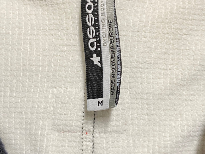 JQ188 アソス assos AIR BLOCK 851 winter plus 長袖サイクルジャケット 白黒 M 裏起毛