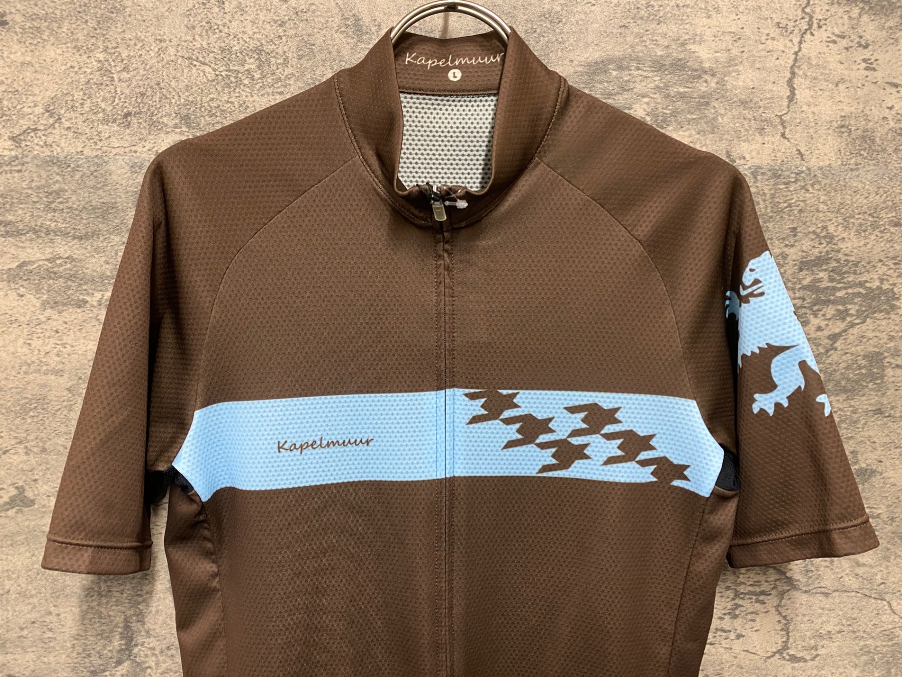 KB768 カペルミュール KAPELMUUR 半袖 サイクルジャージ ブラウン L