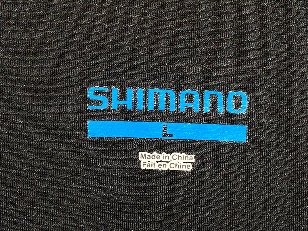JR667 シマノ SHIMANO ビブタイツ 黒 L 裏起毛 防風