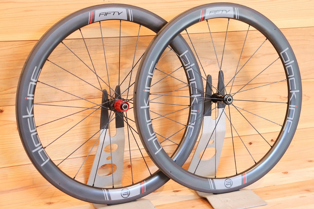 新品未使用品 ブラックインク BLACK INC BLACK FIFTYⅡTU カーボン チューブラー ホイールセット シマノ12/11S 26mm 【千葉店】