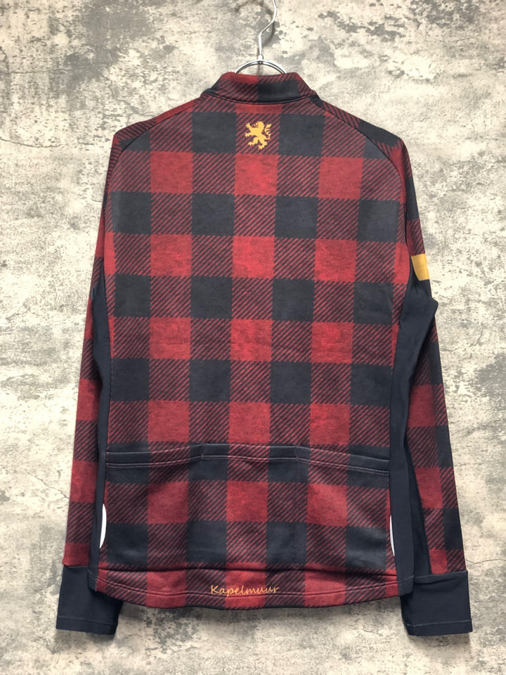 KI951 カペルミュール kapelmuur 長袖 サイクルジャージ 赤 L 裏起毛