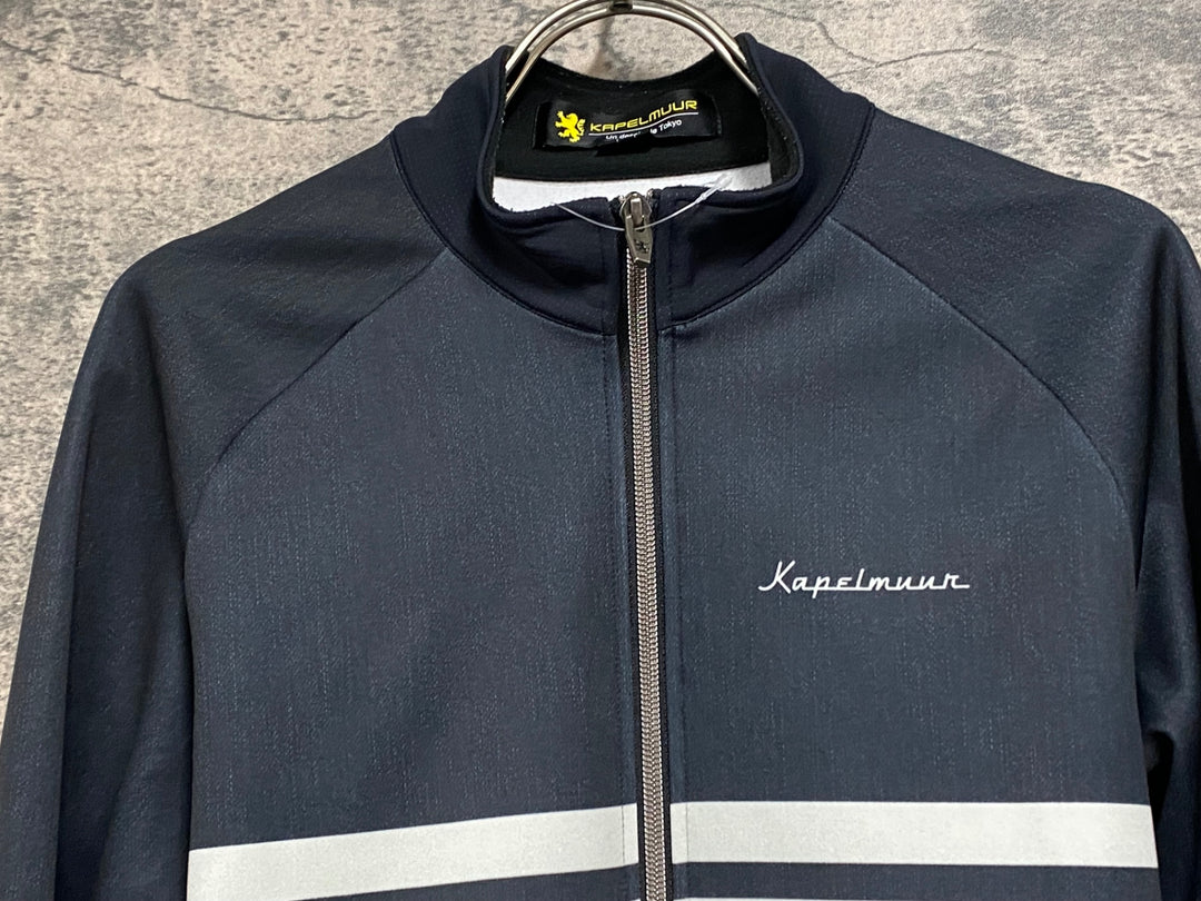 JU175 カペルミュール KAPELMUUR 長袖 サイクルジャージ 黒 L 裏起毛