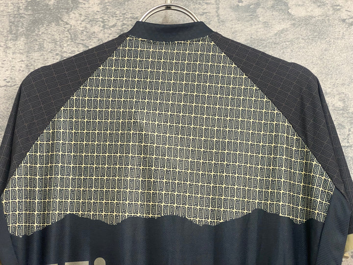 JN356 primoz roglic Cycling Jersey Tokyo Gold 半袖 サイクルジャージ 総柄 M