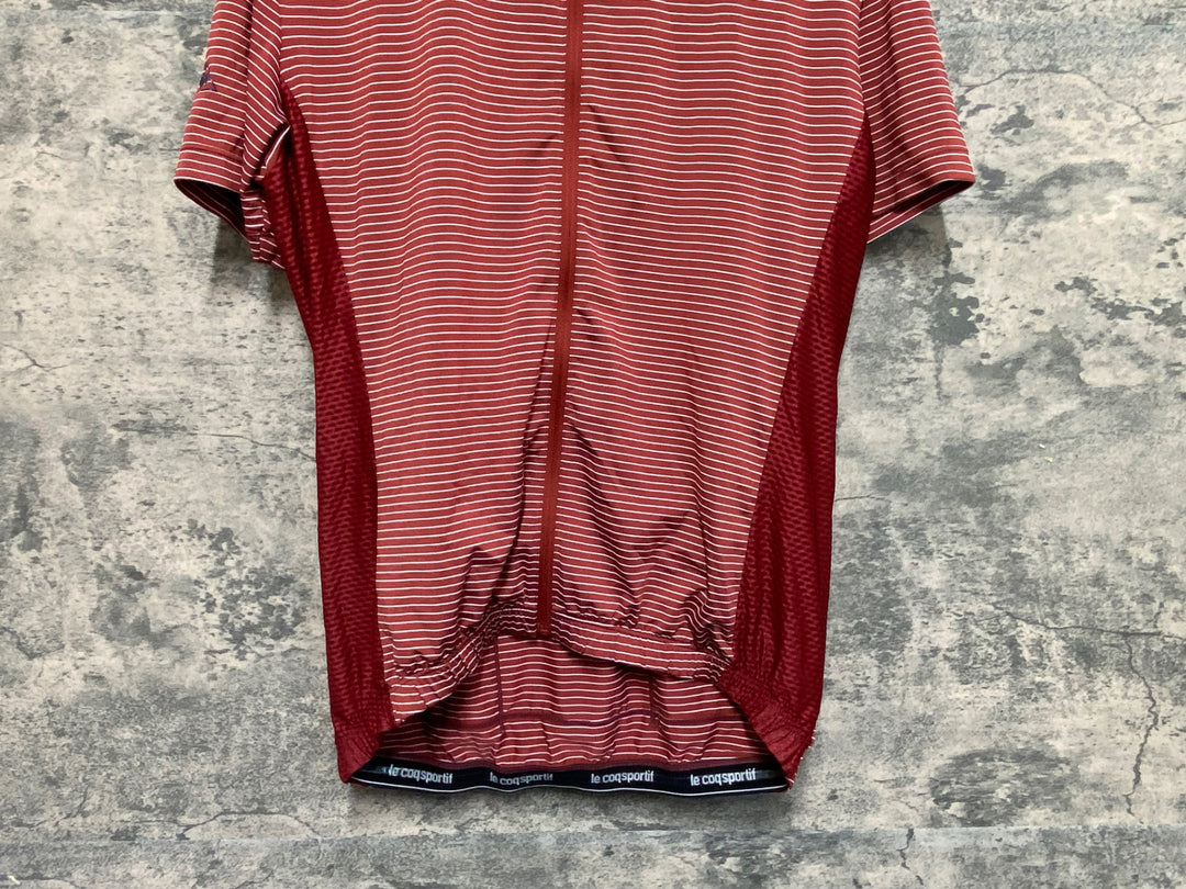 KA706 ルコックスポルティフ le coq sportif 半袖 サイクルジャージ Lサイズ 赤
