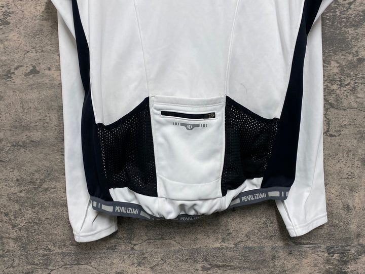 JW508 パールイズミ PEARL iZUMi 長袖 サイクルジャージ 白 L 裏起毛