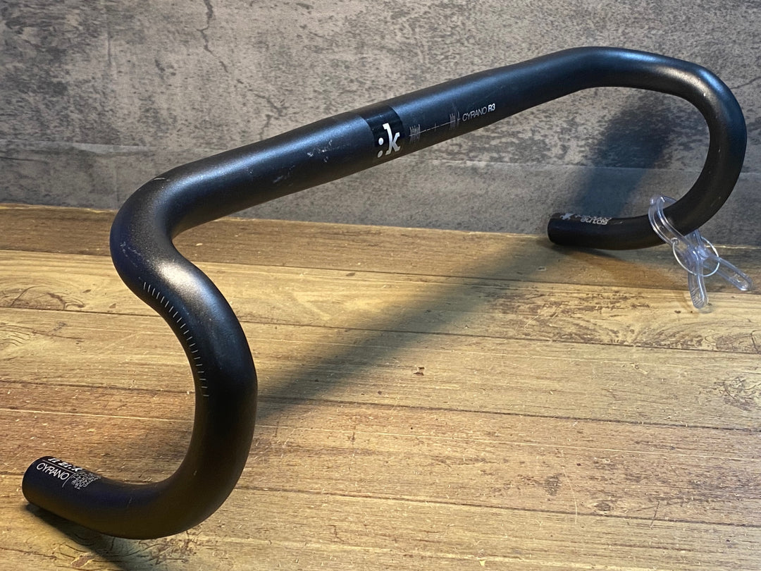 JH712 フィジーク fizik CYRANO R3 アルミ ドロップハンドル 黒 ブラケットC-C420mm Φ31.8