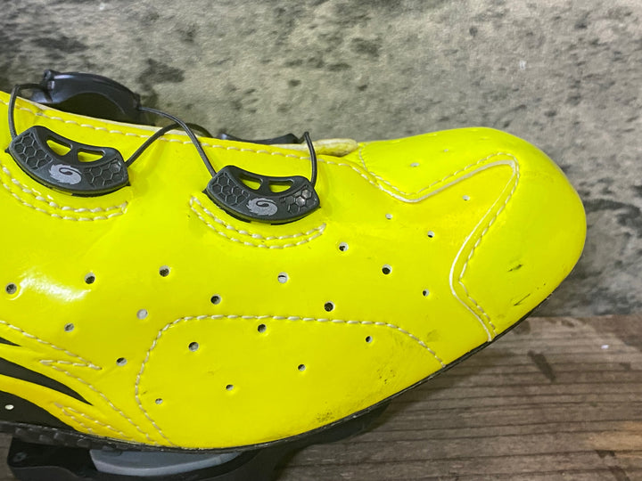 KA406 シディ SIDI ワイヤヴェントカーボン WIRE VENT CARBON ビンディングシューズ 黄 黒 EU43
