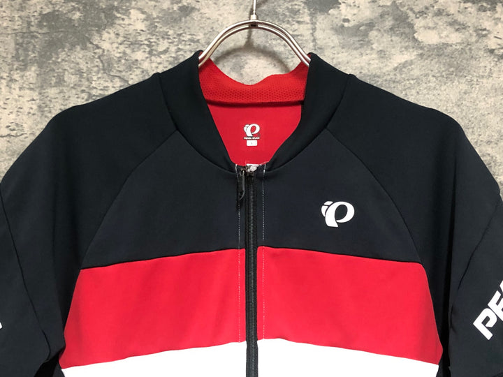 KK711 パールイズミ PEARL iZUMi 半袖 サイクルジャージ 黒赤白 L ※汚れあり
