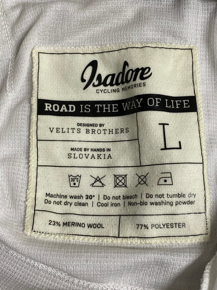 JJ986 イザドア ISADORE 半袖 サイクルジャージ 白 L