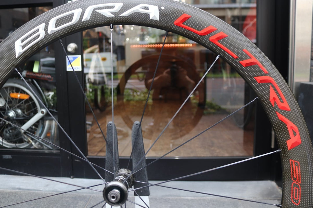 カンパニョーロ CAMPAGNOLO ボーラ ウルトラ BORA ULTRA 50 カーボン チューブラー ホイールセット シマノ12/11S ワイドリム 24mm 【東京南麻布店】