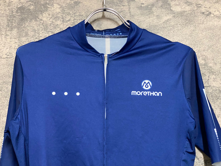 JO076 モアザン morethan 半袖 サイクルジャージ ネイビー S