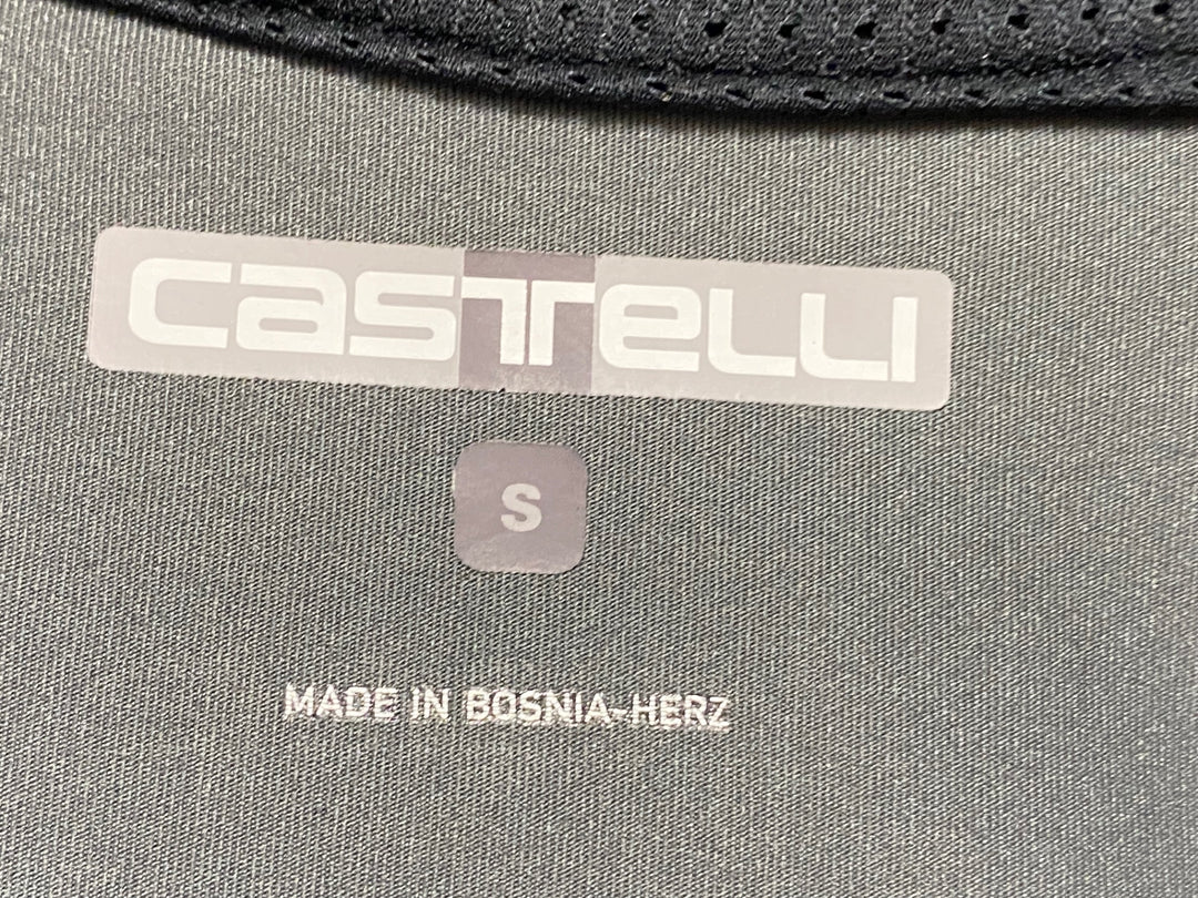 JS954 カステリ CASTELLI ROSSOCORSA perfetto サイクルベスト ジレ 紺 S GORE-TEX INFINIUM