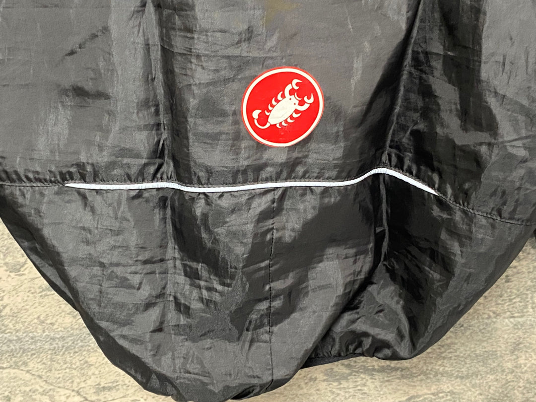 JZ122 カステリ CASTELLI 長袖 ウインドブレイカー 黒 L