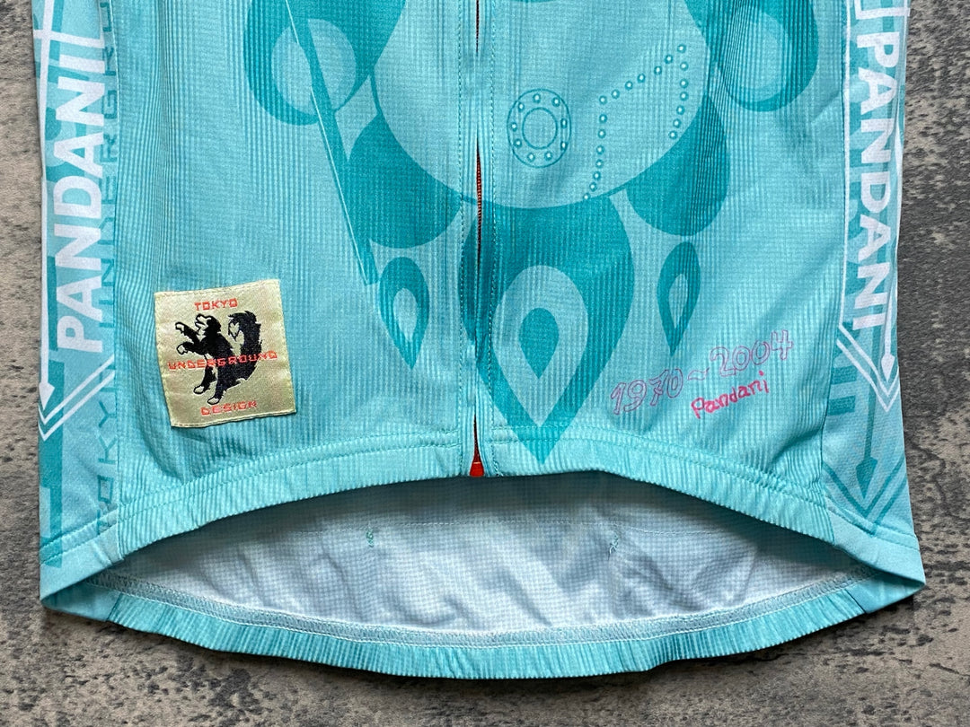 JR197 パンダーニ pandani 半袖サイクルジャージ M 水色