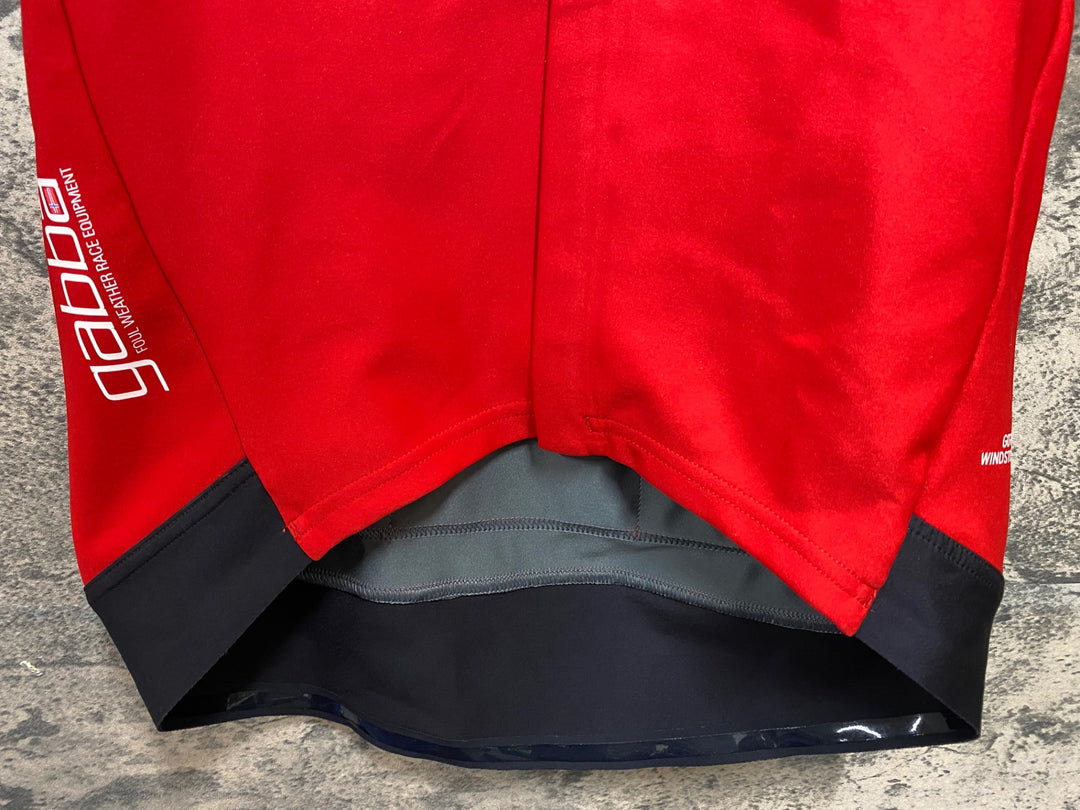 KF631 カステリ CASTELLI ロッソコルサ ROSSO CORSA perfetto 半袖 サイクルジャージ 赤 S GORE WINDSTOPPER
