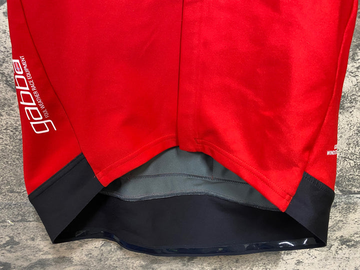 KF631 カステリ CASTELLI ロッソコルサ ROSSO CORSA perfetto 半袖 サイクルジャージ 赤 S GORE WINDSTOPPER