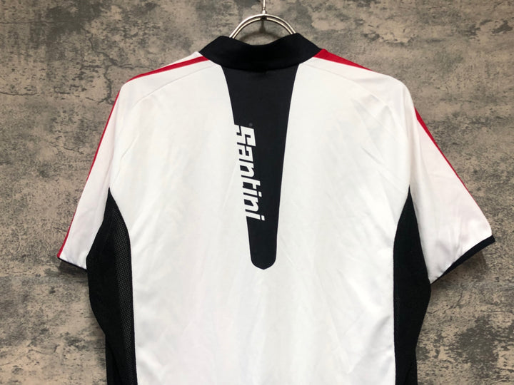 KL365 サンティーニ SANTINI 半袖 サイクルジャージ 白 L