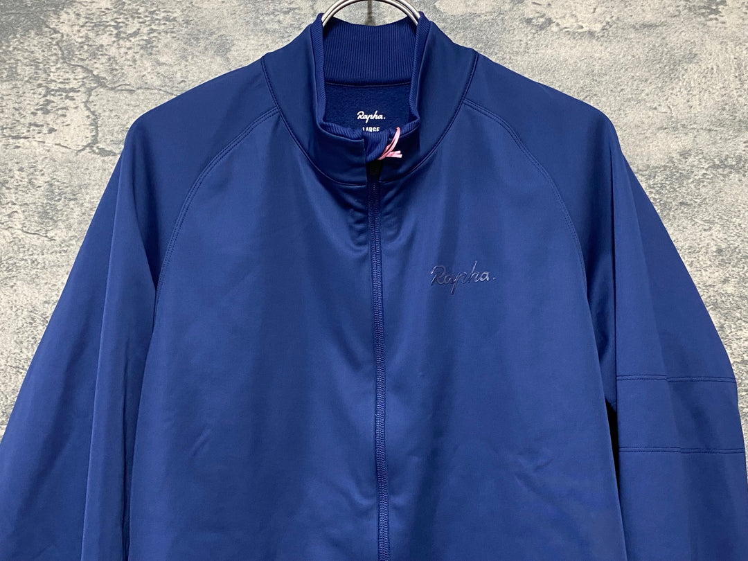 KI174 ラファ Rapha CORE WINTER JACKET 長袖 サイクルジャケット ネイビー L 裏起毛